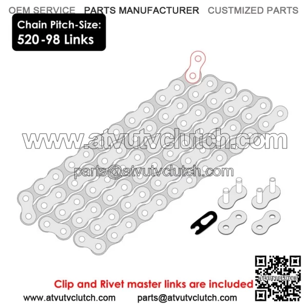 Drive Chain & Sprockets For Yamaha Raptor 700 YFM700 2013-2023 YFZ450  2004-2013 (For: Yamaha Raptor 700) - Image 2