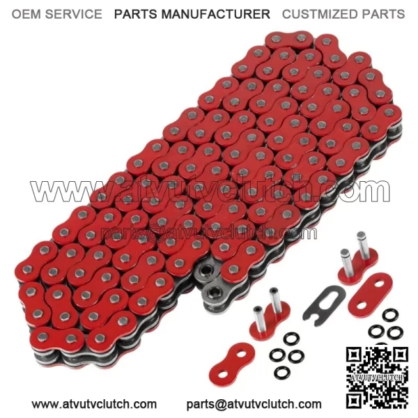 Red O-Ring Drive Chain & Sprockets Kit for Yamaha Blaster 200 YFS200 1988-2006 (For: Yamaha YFS200) - Image 4