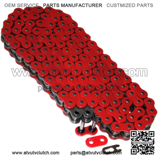 O-Ring Drive Chain for Yamaha Blaster 200 YFS200 1997-2006 Red (For: Yamaha YFS200)