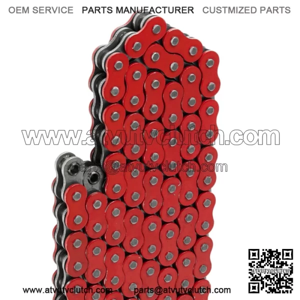 O-Ring Drive Chain for Yamaha Blaster 200 YFS200 1997-2006 Red (For: Yamaha YFS200) - Image 3