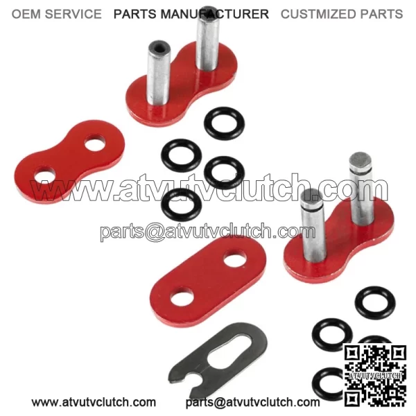 O-Ring Drive Chain for Yamaha Blaster 200 YFS200 1997-2006 Red (For: Yamaha YFS200) - Image 4