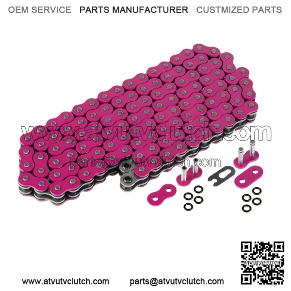 Pink O-Ring Drive Chain for Yamaha Blaster 200 YFS200 1997-2006 (For: Yamaha YFS200)