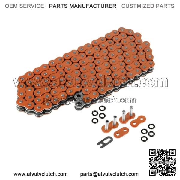 O-Ring Orange Drive Chain for Yamaha Blaster 200 YFS200 1988-1996 (For: Yamaha YFS200)