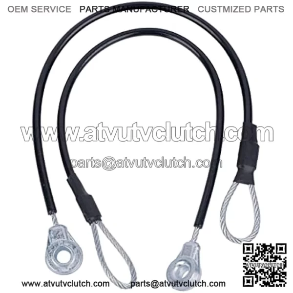 Tailgate Cables Compatible with John Deere Gators M TE TH TX XUV TH 6x4 HPX615E HPX815E XUV865R XUV825E XUV865R Replace M159508 (Pack of 2)