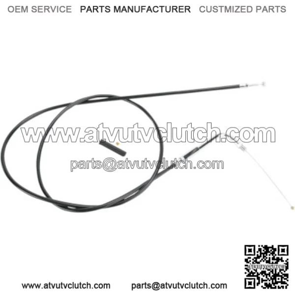 Black Vinyl Throttle Cable Wire 54" 90 Degree 5" Travel Harley 88-95 Big Twin XL (For: Harley-Davidson)