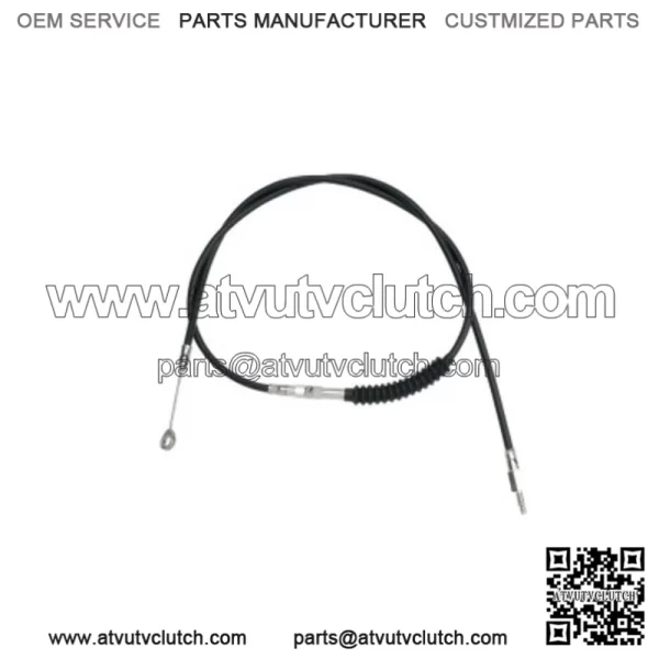 H.E. 65" Black Vinyl Extended Length Clutch Cable Wire Harley Sportster XL 11-17 (For: Harley-Davidson)