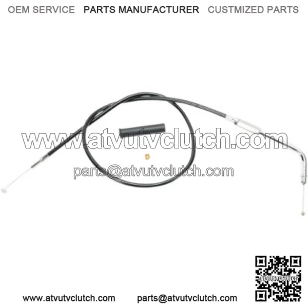Black Vinyl Throttle Cable 27.5 Stock Length OE 56593-04 Harley V Rod VRSC 04-08 (For: Harley-Davidson)
