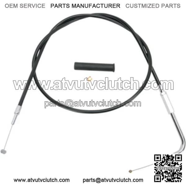 Black Vinyl 30" Throttle Cable 90 Degree 3 3/4" Travel Harley 81-89 Big Twin XL (For: Harley-Davidson)