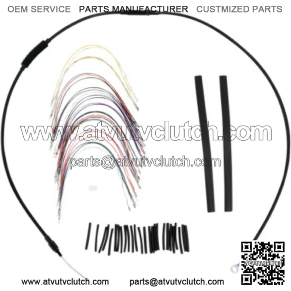 Burly 13" Handlebar Control Cable Extension Wiring Kit ABS Harley Touring 08-13 (For: Harley-Davidson)
