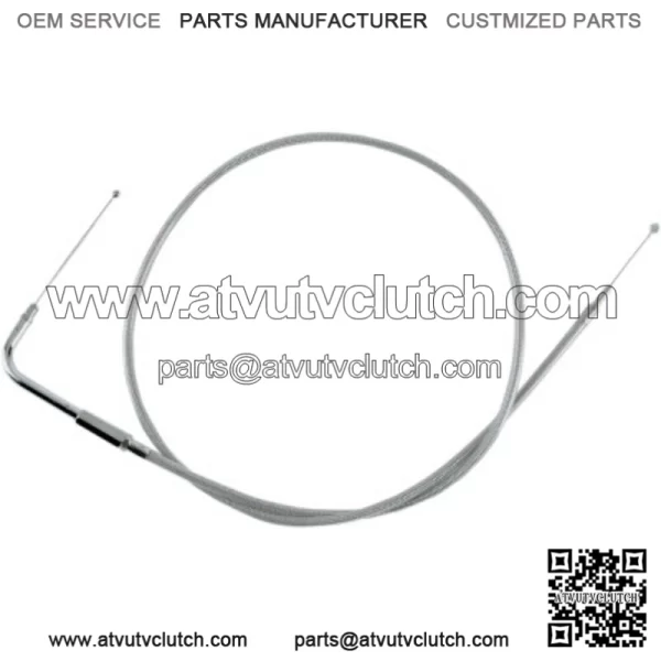 Braided Stainless Throttle Cable Stock 42 1/2 OE 56379-97 Harley Road King 96-01 (For: Harley-Davidson)