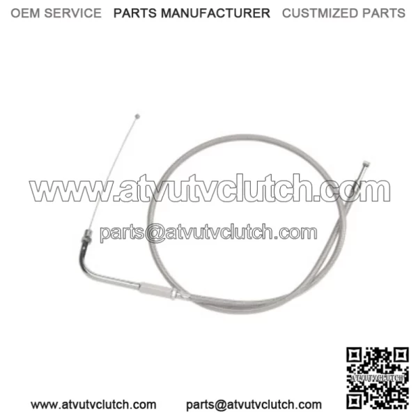 Braided Stainless Idle Cable 28 1/2" Stock Length OEM 56634-06 Harley 06-17 Dyna (For: Harley-Davidson)
