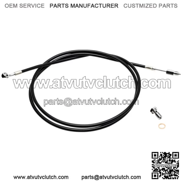 Hydraulic Clutch Line Black Vinyl 12-14" Ape Harley CVO Touring 07-12 (For: Harley-Davidson)