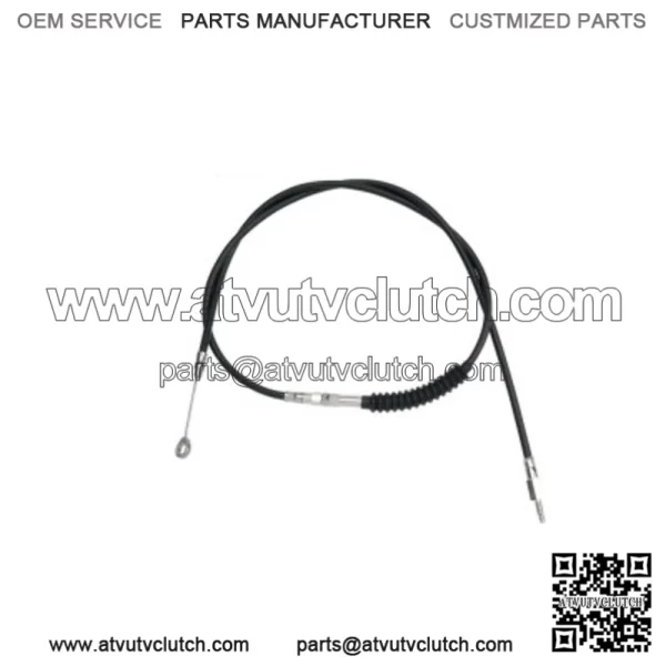 High-Efficiency 62 11/16" Black Vinyl Clutch Cable 38607-87 Harley Softail 87-06 (For: Harley-Davidson)