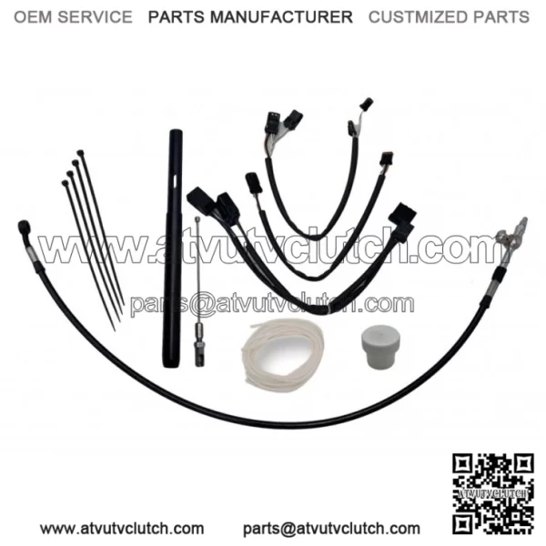 Fat Baggers Inc. EZ Install 16" Black Handlebar Cable Kit Harley FLHRS 21-22 (For: Harley-Davidson)
