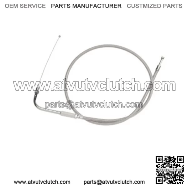Braided Stainless Throttle Cable 30" Stock OE 56308-88 Harley Sportster XL 88-95 (For: Harley-Davidson)