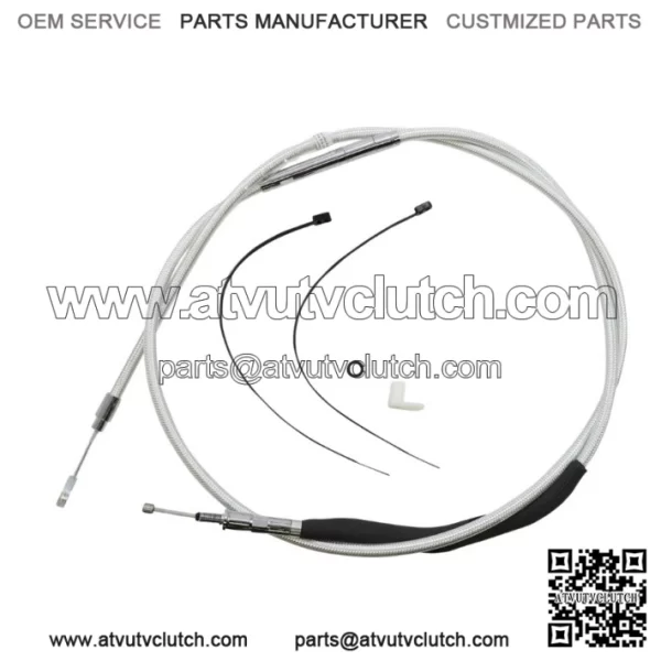 Magnum 18"-20" Ape Handlebar Control Cable Kit ABS Braided 21+ Harley Road King (For: Harley-Davidson)