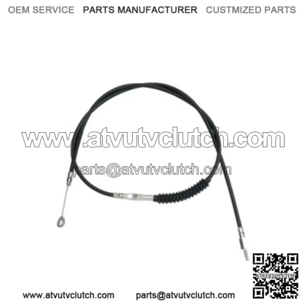 80" Black Vinyl Extended Clutch Cable Wire Harley Softail Dyna Touring XL 86-13 (For: Harley-Davidson)