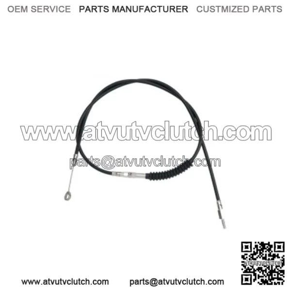 68 11/16" Black Vinyl Extended Clutch Cable Harley Softail Dyna Touring XL 86-13 (For: Harley-Davidson)