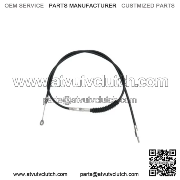 66 11/16" Black Vinyl Extended Clutch Cable Harley Softail Dyna Touring XL 86-13 (For: Harley-Davidson)