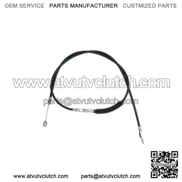 76 11/16" Black Vinyl Extended Clutch Cable Harley Softail Dyna Touring XL 86-13 (For: Harley-Davidson)