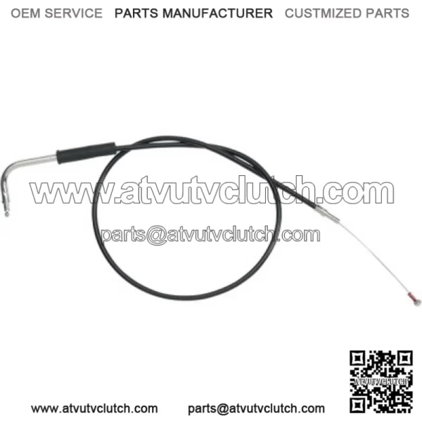 Black Vinyl Throttle Cable 39.5" OE Stock Length 56526-02 Harley Touring 02-07 (For: Harley-Davidson)