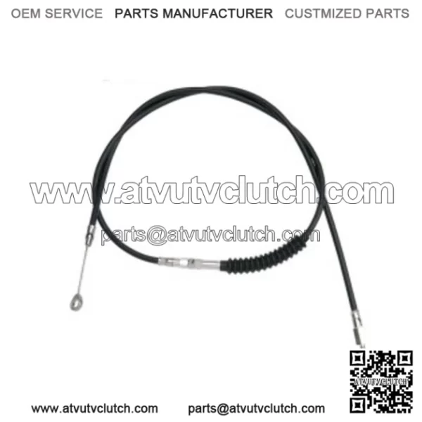 H.E. 62 11/16" Black Vinyl Clutch Cable Wire OE 38667-08A Harley 08-16 Touring (For: Harley-Davidson)