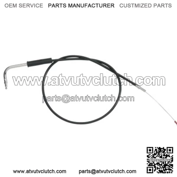 Black Vinyl Throttle Cable 32 1/2" Stock OEM Length 56356-96 Harley Softail Dyna (For: Harley-Davidson)
