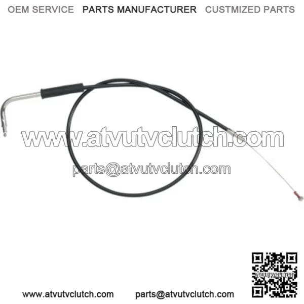 Black Smooth Vinyl Idle Cable Stock 42 1/2" 56379-97 Harley Road King FLHR 96-01 (For: Harley-Davidson)