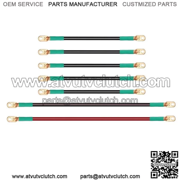 Golf Cart Battery Cables for 1994-up EZGO TXT 36V 48V, 14" Long-5pc, 25" Long-2