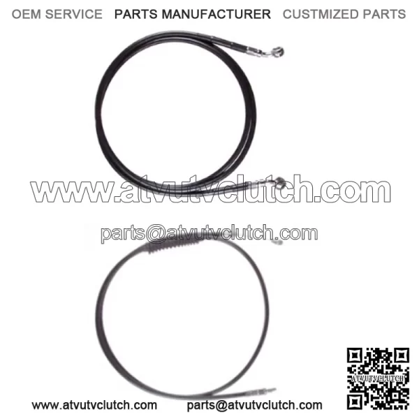 Black +4" Cable & Brake Line Bsc Kit 2018 & Up Harley-Davidson Softail No ABS (For: Harley-Davidson)