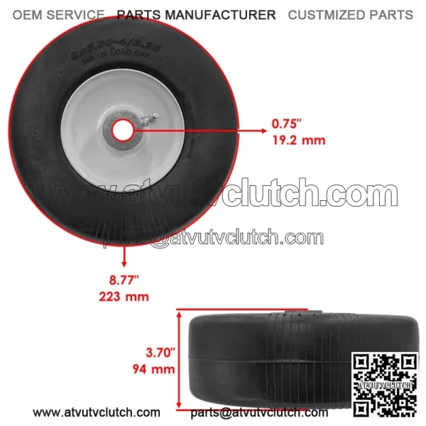 502020 502125 Finishing  Mower Wheel For King Kutter L40 L48 L60 XB - Image 2