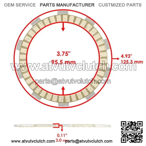 For Yamaha Blaster 200 YFS200 1988-2006 Clutch Friction Steel Plates Spring Kit (For: Yamaha YFS200) - Image 2