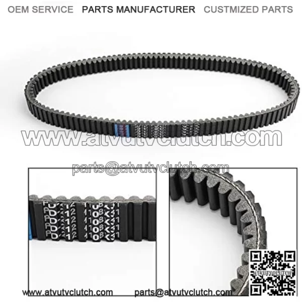 Bruce & Shark Drive Belt for John Deere Gator CS 250 2004-2007 Gator CX 300 2004-2007 2006 - Image 3