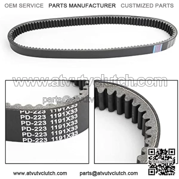 Bruce & Shark Motor Drive Belt for John Deere Gator XUV 825I S4 2015-2018 855D S4 2015-2018 - Image 3