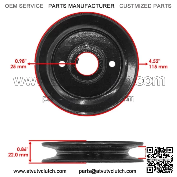 Deck Pulley For Gravely ZT 1844 ZT 1944 ZT 2044  44" 01599500 - Image 2