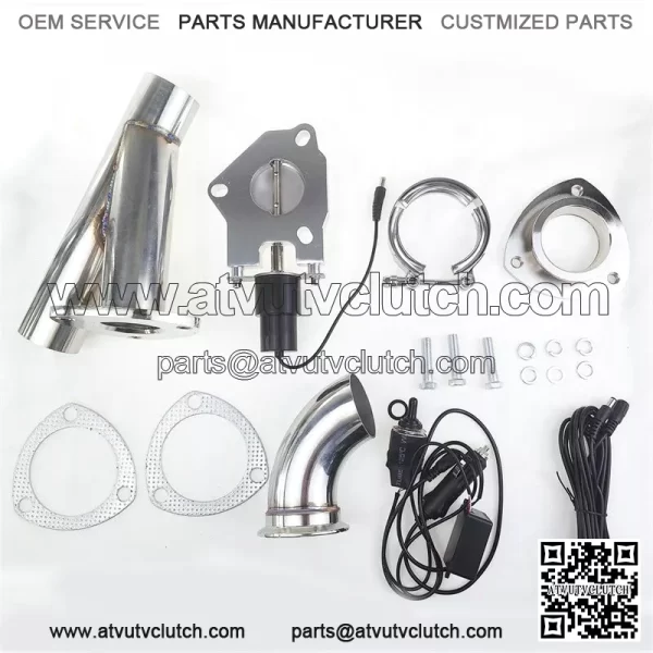 2.5-inch electric exhaust valve manual control