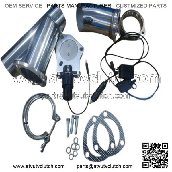 2.5-inch electric exhaust valve remote control and manual