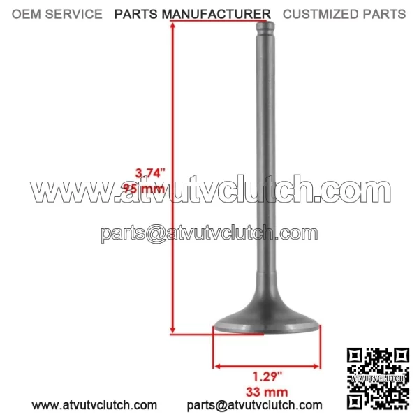 Intake & Exhaust Valve for Honda TRX420FE1 TRX420FM1 FourTrax Rancher 2014-2021 (For: Honda) - Image 3