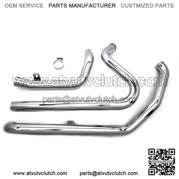 Chrome True Dual Crossover Exhaust Header Pipes Harley Dresser Touring 2010-2016 (For: Harley-Davidson)