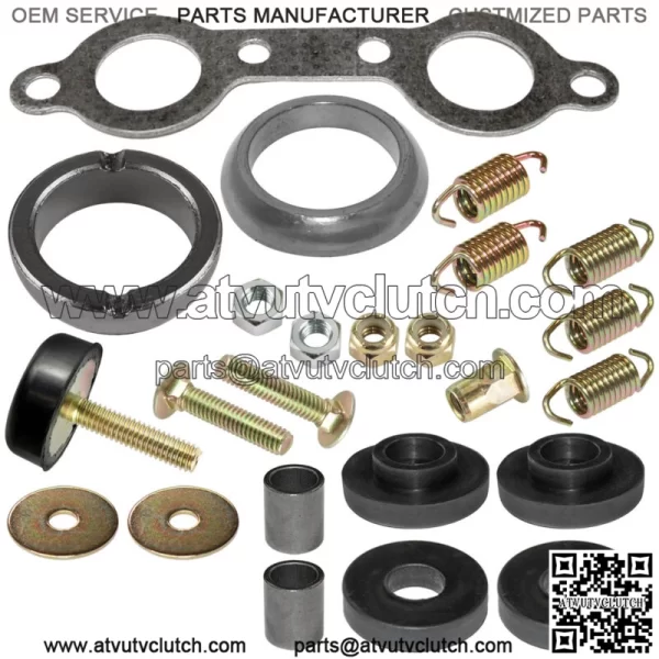 Exhaust Muffler Silencer Kit for Polaris Sportsman 800 EFI Forest 6x6 2007-2014 For: Polaris Sportsman 800