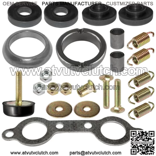 Exhaust Muffler Silencer Kit for Polaris Sportsman 800 EFI Forest 6x6 2007-2014 For: Polaris Sportsman 800 - Image 2
