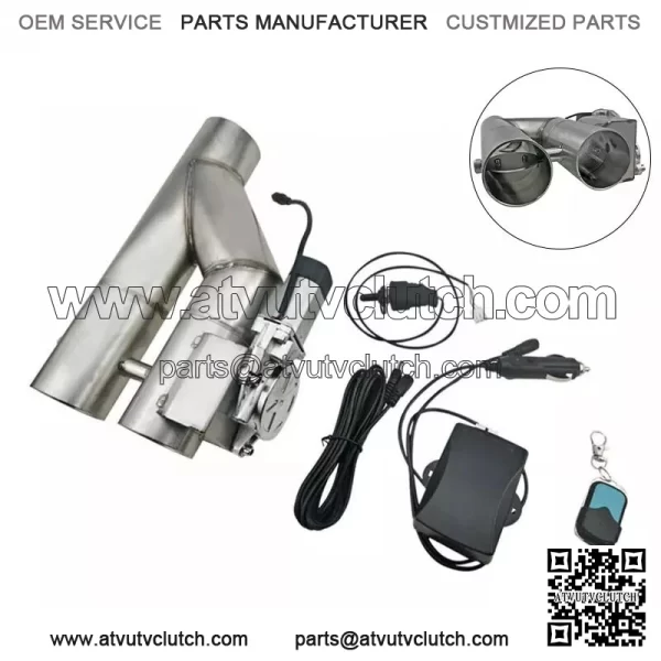 2.5-inch integrated straight exhaust valve remote control and manual