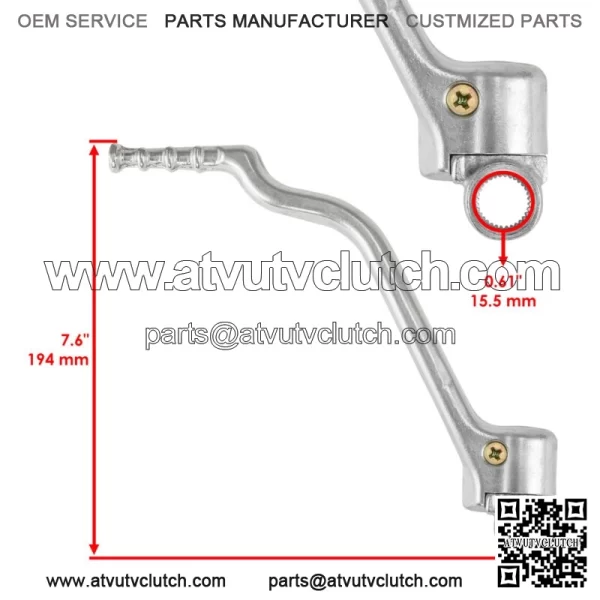 Kick Start Lever Pedal for Yamaha YZ250 YZ 250 2002-2024 Kick Starter - Image 2
