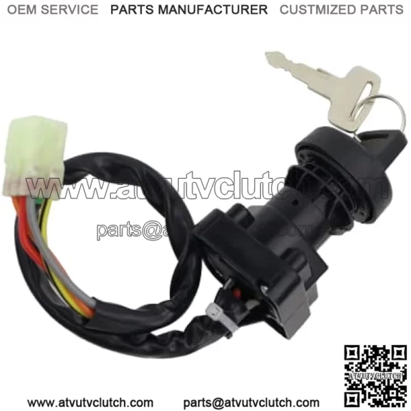 Starter Motor & Solenoid Relay & Ignition Switch for Suzuki ATV Eiger 400 2WD 4WD LT-A400 LT-F400 2002-2007 3545-016 31100-38F00 3313-719 31210-PWB1-900 SM-14241 - Image 5