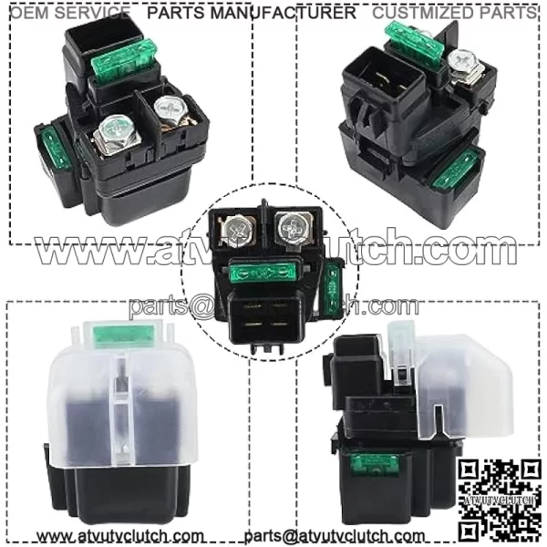 Starter w/Relay & Ignition Switch for Suzuki Eiger 400 2002-2007 2WD 4WD LT-A400 LT-F400 LT-F400F LT-A400F LT-A400C, 31100-38F00 18809 18840, 2002 2003 2004 2005 2006 2007 Eiger 400 Starter - Image 4