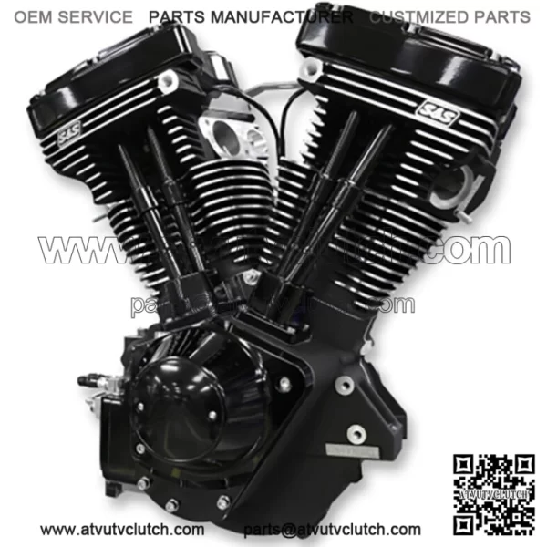 Black Edition 111" V111 Evolution Evo Long Block Motor Engine Harley Chopper (For: Harley-Davidson)