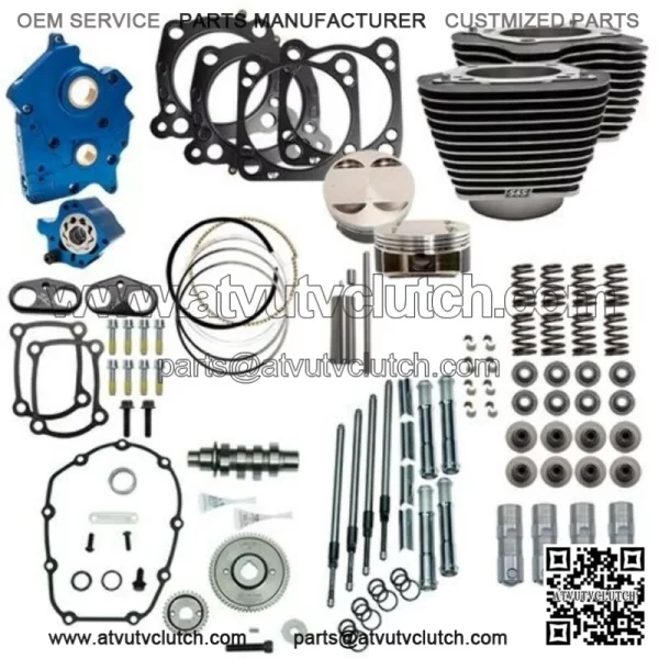107" to 124" Water Cooled Power Package Gear Drive Chrome Harley Touring M8 (For: Harley-Davidson)