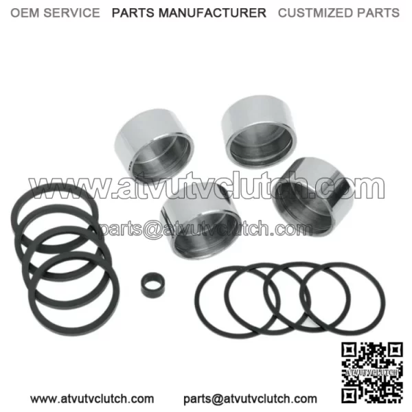 Front Brake Caliper Piston Seals Rebuild Kit Harley Dyna Softail 08-17 44313-08 (For: Harley-Davidson)
