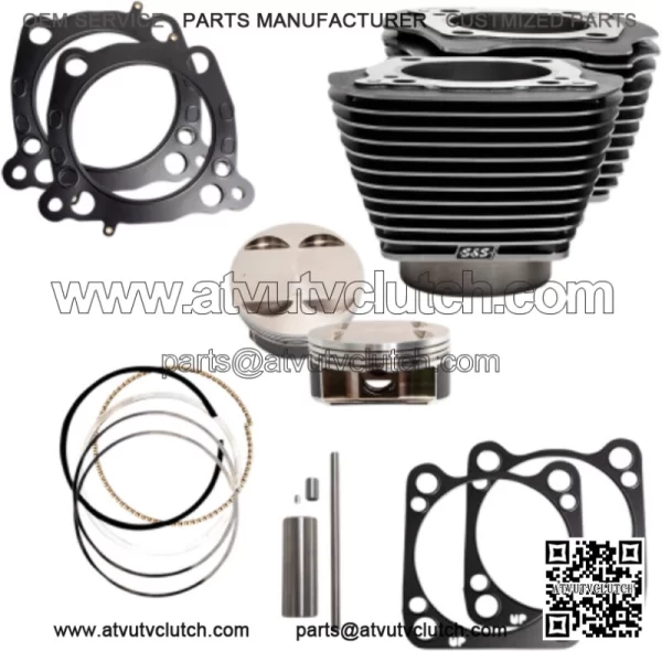 128" Big Bore Cylinder Pistons Top End Kit M8 114" 117" Engine 17+ Harley (For: Harley-Davidson)