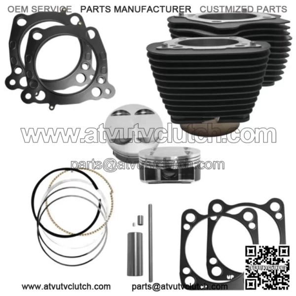 Cycle M8 Big Bore Cylinder Kit Black 114" 128" Harley Touring Softail 17-20 (For: Harley-Davidson)